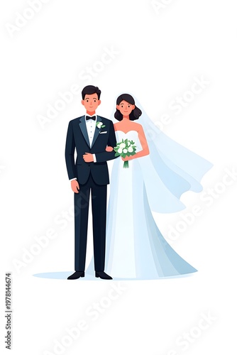 Vintage wedding couple figurines a nostalgic scene of matrimonial bliss
