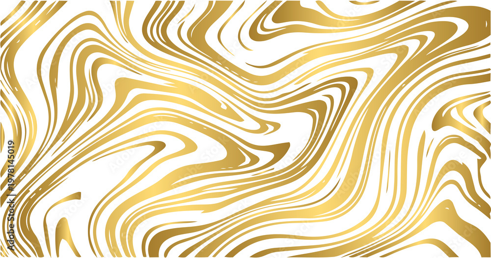 Fototapeta premium Abstract gold liquid marble texture luxury golden fluid background with flowing ondular lines