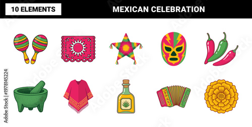 Mexican Culture Celebration Asset Sheet