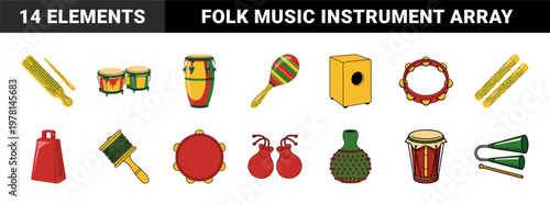Latin Rhythmic Percussion Instrument Kit