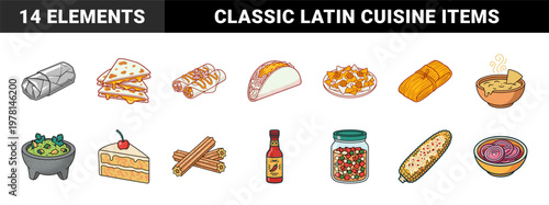 Mexican Cuisine and Snacks Asset Sheet