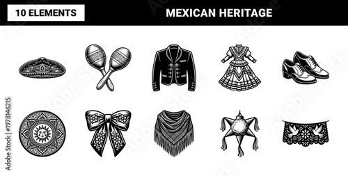 Mexican Folklore and Heritage Element Kit
