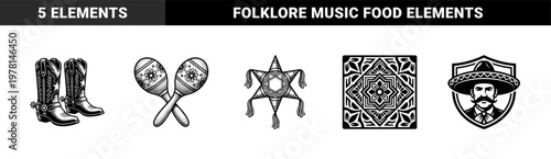 Mexican Folklore Heritage Elements