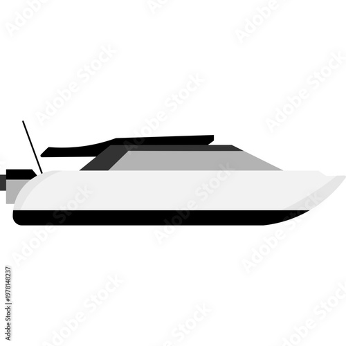 Speedboat Illustration
