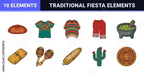 Mexican Fiesta Cultural Vector Assets