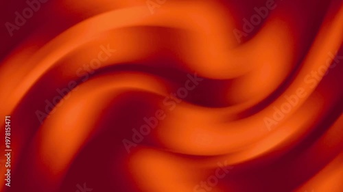 Vibrant red and orange abstract swirling pattern background