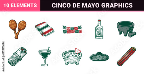 Mexican Culture Celebration Asset Set