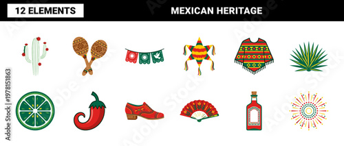 Mexican Cultural Celebration Asset Sheet