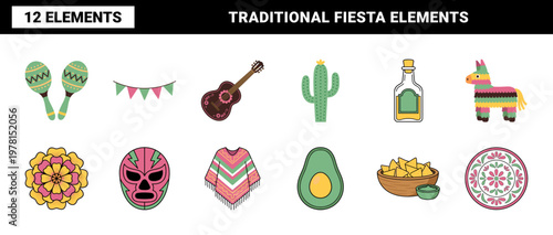 Mexican Fiesta Celebration Elements