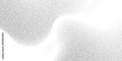 Abstract grunge noise texture overlay with fine grains isolated on white background, subtle particle dispersion, vector design