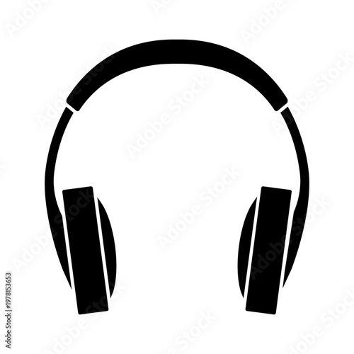 Headphones icon vector. music illustration sign. DJ symbol. Sound logo.