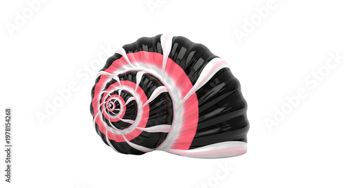 Abstract Swirl Shell Design