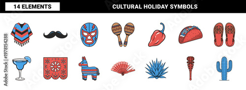 Mexican Culture Festive Asset Set