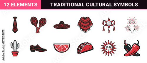 Mexican Culture and Cinco de Mayo Asset Grid