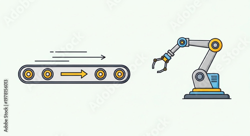 Automated Robotic Arm and Conveyor Belt System.