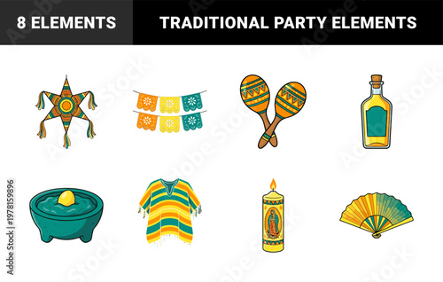 Mexican Fiesta Celebration Elements