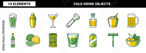 Barware and Beverage Vector Graphics