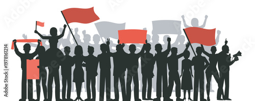 3d illustration of a diverse business team holding hands and a red arrow to signify global communication and teamwork success