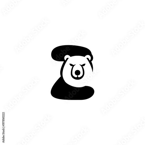 Polar Bear Head Letter Z logo...