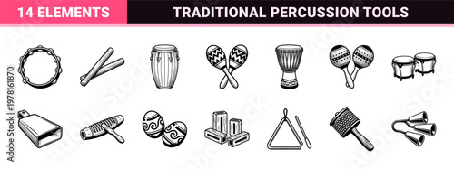 Latin Percussion and Maracas Asset Kit