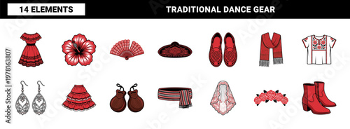 Traditional Folkloric Dance Accessory Kit