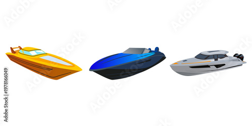 Speedboat Illustration