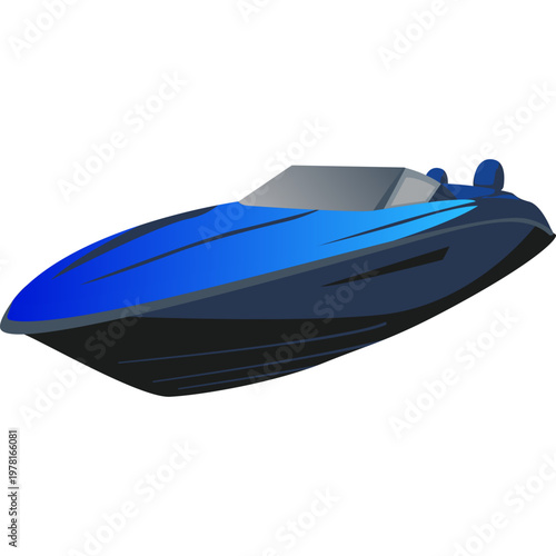 Speedboat Illustration