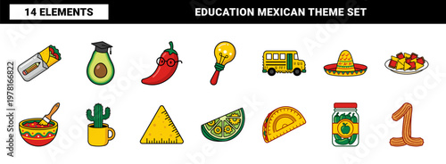 Fiesta Themed Teacher Classroom Asset Set