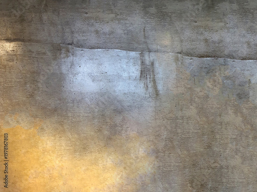 Obraz na płótnie Industrial polished concrete wall texture with light reflection