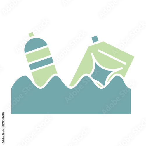 Eco Industry and Waste Management Flat Icon Set, Environmental Pollution and Recycling Vector Icons Collection