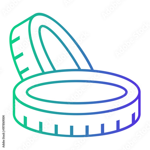 crypto Line Gradient Icon