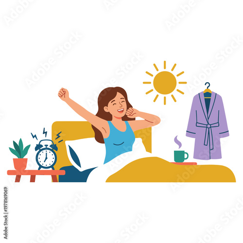 Illustration of Waking Up Early
