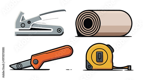 Essential Tools Illustration: A curated illustration of indispensable tools, each poised for precise execution, meticulously rendered with attention to form and functionality.