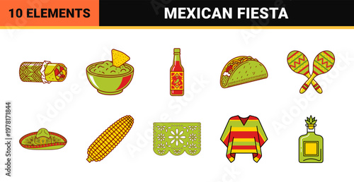Mexican Fiesta Celebration Asset Grid