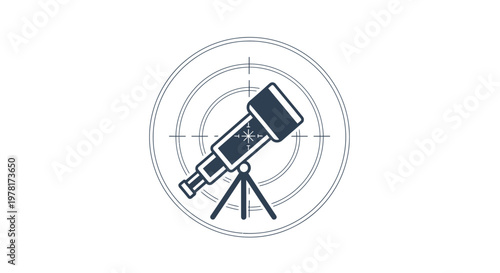 Astronomical Observation with Telescope - Night Sky Exploration