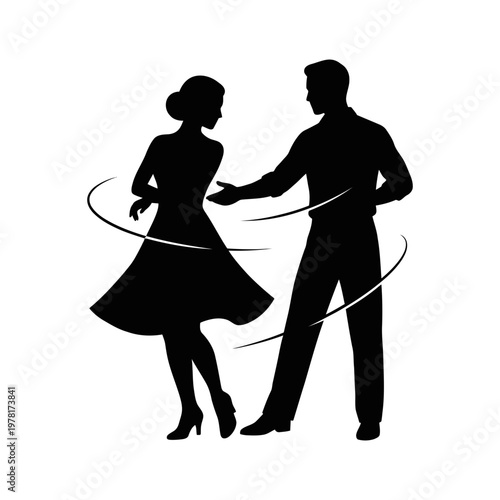 Cowboy playing accordion beside cactus in western desert silhouette