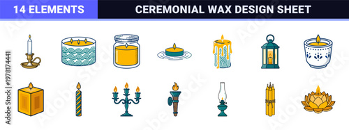 Blue Candle Ceremony Graphic Assets