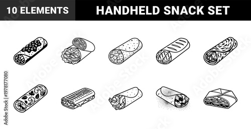 Gourmet Burrito and Wrap Asset Sheet