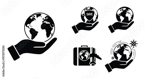 Hands holding pills a monochrome illustration with varying shades