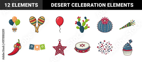 Fiesta Party Celebration Vector Assets