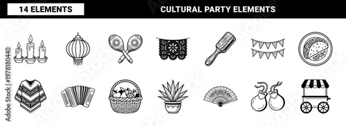 Festive Folk Decoration Asset Sheet