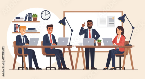 Business people working at office.