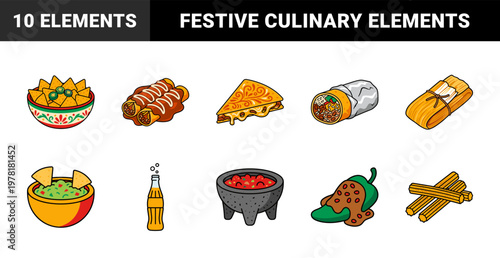 Mexican Food and Fiesta Celebration Assets