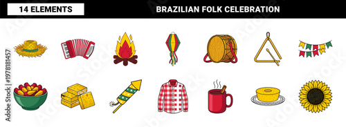 Festa Junina Traditional Folk Elements