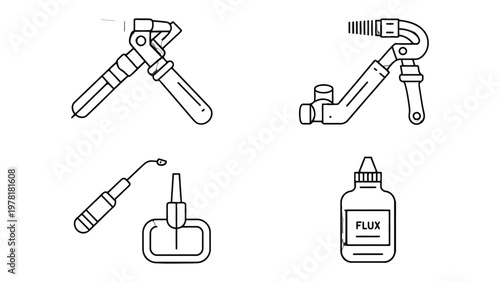 Dental Equipment Illustration: Detailed illustration of essential dental instruments.