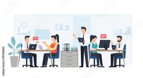 Business people working at office.