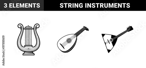 String Musical Instrument Vector Assets