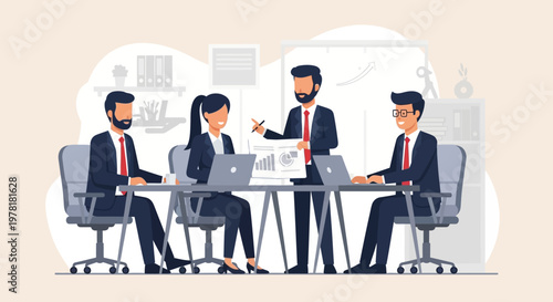 Business People Meeting Discussion.