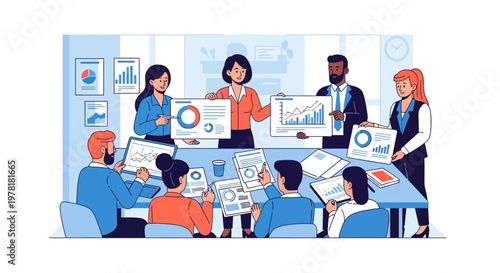 Business People in Meeting Room.