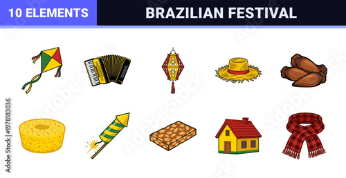 Brazilian Folk Festival Elements Sheet